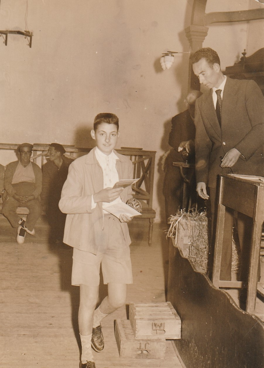 FESTA DE LA GUARDIOLA Josep de cal Llorenç, Albert de ca l'Alberto, Iaio de cal Rei, Jaume de ca la Remei, Pepito de Sants.jpg